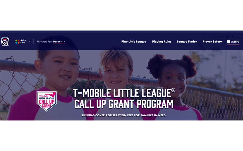 2025 Little League  International & T-Mobile Grant Scholarships