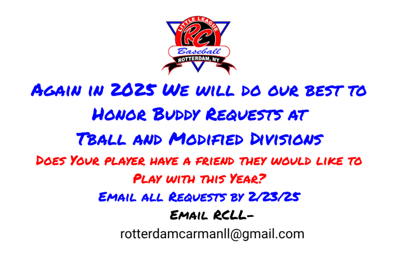 2025 Buddy Requests